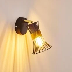 Ayen Wandleuchte Schwarz-Gold, 1-flammig 41 Ayen Wandleuchte Schwarz-Gold, 1-flammig -Lampe Verkäufe ayen wandleuchte h3283592 do1 19