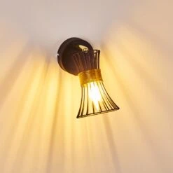 Ayen Wandleuchte Schwarz-Gold, 1-flammig 25 Ayen Wandleuchte Schwarz-Gold, 1-flammig -Lampe Verkäufe ayen wandleuchte h3283592 do1 3