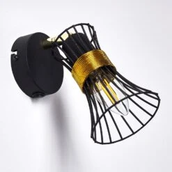 Ayen Wandleuchte Schwarz-Gold, 1-flammig 26 Ayen Wandleuchte Schwarz-Gold, 1-flammig -Lampe Verkäufe ayen wandleuchte h3283592 do1 4
