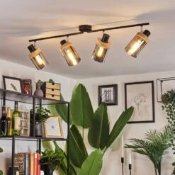 Azinhalinho Deckenleuchte Chrom, Schwarz, 4-flammig -Lampe Verkäufe azinhalinho deckenleuchte h3632796 6