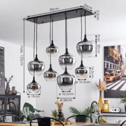 Azurara Hängeleuchte Schwarz, 8-flammig 15 Azurara Hängeleuchte Schwarz, 8-flammig -Lampe Verkäufe azurara haengeleuchte h3633847 3