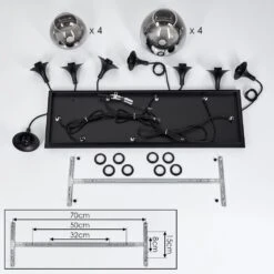 Azurara Hängeleuchte Schwarz, 8-flammig 16 Azurara Hängeleuchte Schwarz, 8-flammig -Lampe Verkäufe azurara haengeleuchte h3633847 4