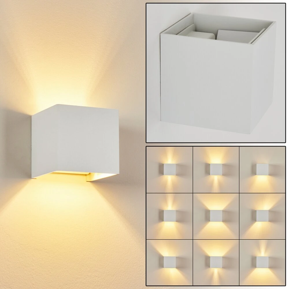 Badajoz Wandleuchte Weiß, 1-flammig 3 Badajoz Wandleuchte Weiß, 1-flammig