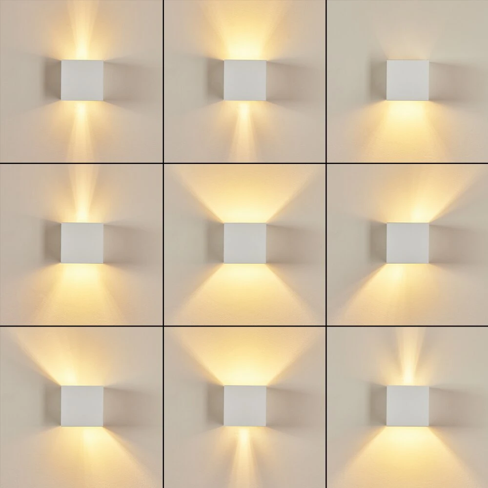 Badajoz Wandleuchte Weiß, 1-flammig 4 Badajoz Wandleuchte Weiß, 1-flammig – Bild 2