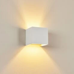 Badajoz Wandleuchte Weiß, 1-flammig 26 Badajoz Wandleuchte Weiß, 1-flammig -Lampe Verkäufe badajoz wandleuchte h3460658 11