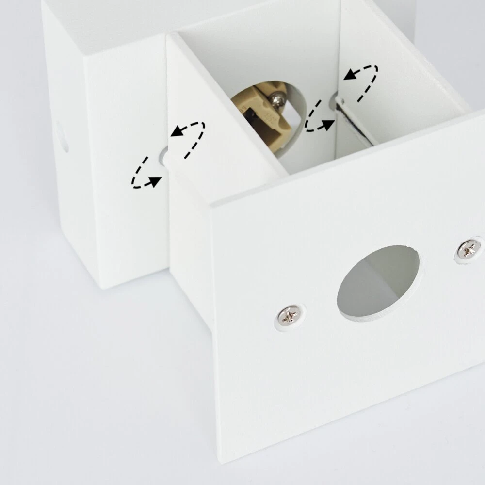 Badajoz Wandleuchte Naturfarben, Weiß, 1-flammig 5 Badajoz Wandleuchte Naturfarben, Weiß, 1-flammig – Bild 3