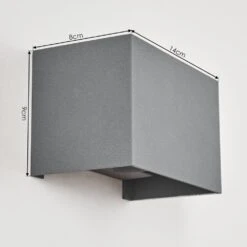 Badajoz Wandleuchte Grau, 1-flammig 17 Badajoz Wandleuchte Grau, 1-flammig -Lampe Verkäufe badajoz wandleuchte h3640173 3