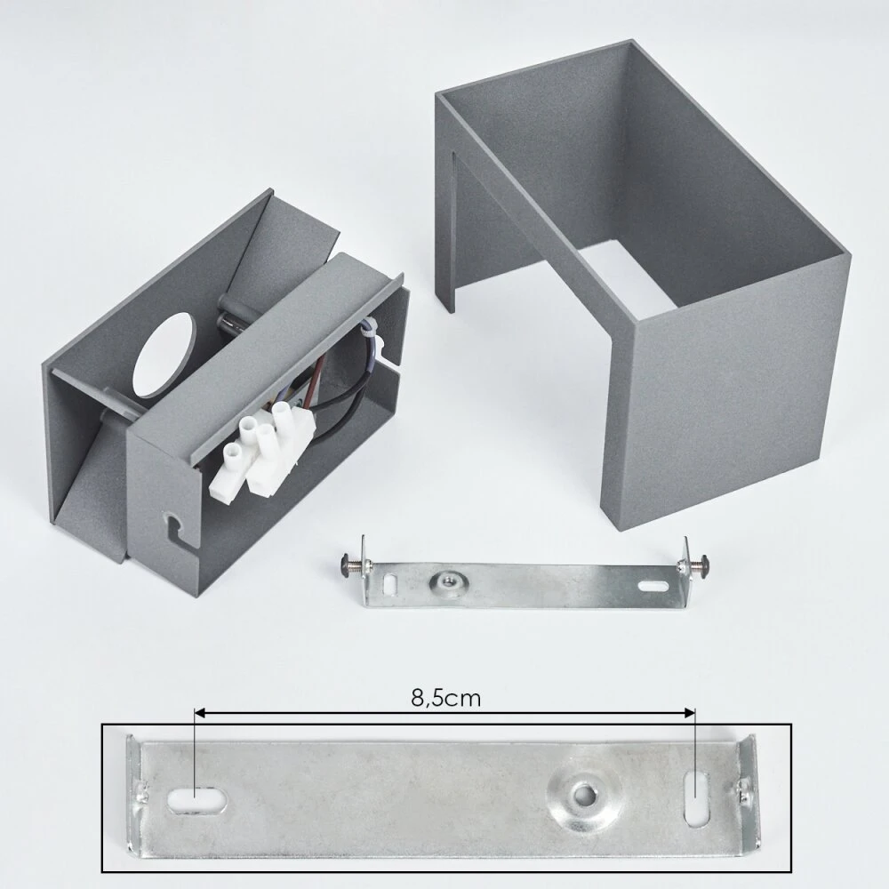 Badajoz Wandleuchte Grau, 1-flammig 7 Badajoz Wandleuchte Grau, 1-flammig – Bild 5