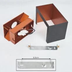 Badajoz Wandleuchte Kupferfarben, Schwarz, 1-flammig -Lampe Verkäufe badajoz wandleuchte h3640210 4