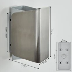 Bafueiras Außenwandleuchte LED Nickel-Matt, Weiß, 1-flammig, Fernbedienung, Farbwechsler -Lampe Verkäufe bafueiras aussenwandleuchte h3657904 3