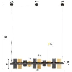 Balor Pendelleuchte Schwarz, 10-flammig -Lampe Verkäufe balor pendelleuchte h3912065 4