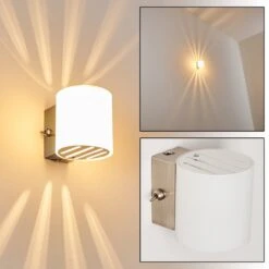 Bamako Wandlampe Nickel-Matt, 1-flammig