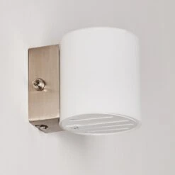 Bamako Wandlampe Nickel-Matt, 1-flammig -Lampe Verkäufe bamako wandlampe h391 19