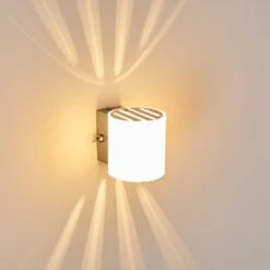 Bamako Wandlampe Nickel-Matt, 1-flammig -Lampe Verkäufe bamako wandlampe h391 5