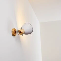 Banjul Wandleuchte Holz Hell, Weiß, 1-flammig -Lampe Verkäufe banjul wandleuchte h3320778 9