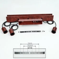 Barbengo Pendelleuchte Rostfarben, Schwarz, 3-flammig -Lampe Verkäufe barbengo pendelleuchte h3433133 4