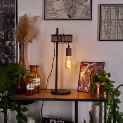 Barbengo Tischleuchte Rostfarben, Schwarz, 1-flammig -Lampe Verkäufe barbengo tischleuchte h3454688 10