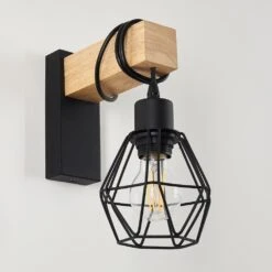 Barbengo Wandleuchte Braun, Schwarz, 1-flammig -Lampe Verkäufe barbengo wandleuchte h3356333 4