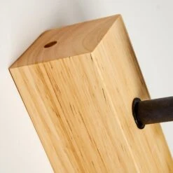 Barbengo Wandleuchte Holz Hell, Schwarz, 1-flammig -Lampe Verkäufe barbengo wandleuchte h3362136 16