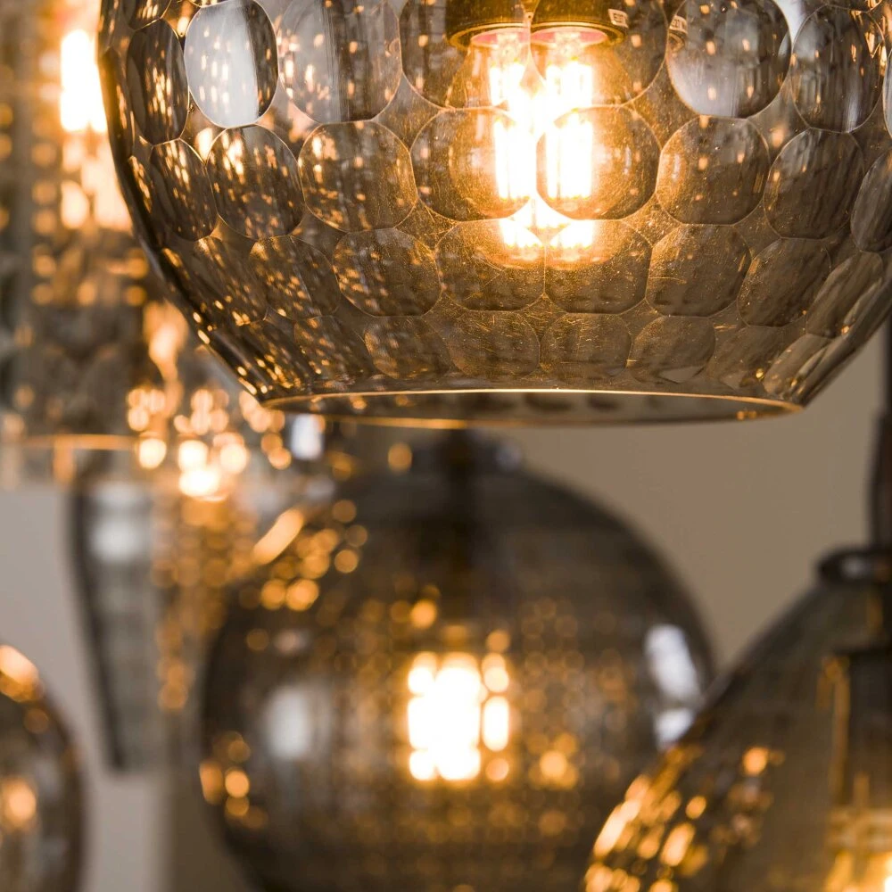 Barcarena Pendelleuchte Schwarz, 7-flammig 5 Barcarena Pendelleuchte Schwarz, 7-flammig – Bild 3