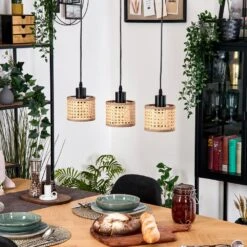 Barcos Hängeleuchte Naturfarben, Schwarz, 3-flammig 27 Barcos Hängeleuchte Naturfarben, Schwarz, 3-flammig -Lampe Verkäufe barcos haengeleuchte h9041672 11