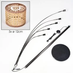 Barcos Stehleuchte Chrom, Schwarz, 5-flammig -Lampe Verkäufe barcos stehleuchte h3863176 4