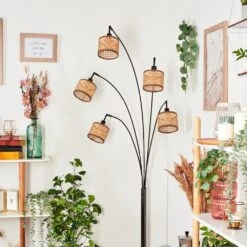 Barcos Stehleuchte Chrom, Schwarz, 5-flammig -Lampe Verkäufe barcos stehleuchte h3863176 9