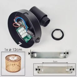 Barcos Wandleuchte Schwarz, 1-flammig -Lampe Verkäufe barcos wandleuchte h3783986 4