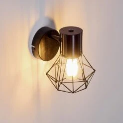 Bardhaman Wandleuchte Schwarz, 1-flammig -Lampe Verkäufe bardhaman wandleuchte h3324509 15