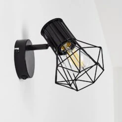 Bardhaman Wandleuchte Schwarz, 1-flammig -Lampe Verkäufe bardhaman wandleuchte h3324509 19