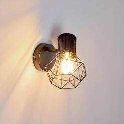 Bardhaman Wandleuchte Schwarz, 1-flammig -Lampe Verkäufe bardhaman wandleuchte h3324509 3