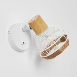 Bariloche Wandleuchte Chrom, Weiß, 1-flammig -Lampe Verkäufe bariloche wandleuchte h3322499 7