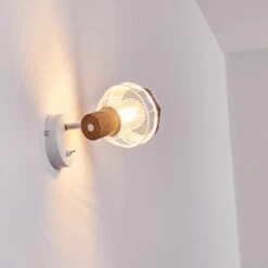 Bariloche Wandleuchte Chrom, Weiß, 1-flammig -Lampe Verkäufe bariloche wandleuchte h3322499 8