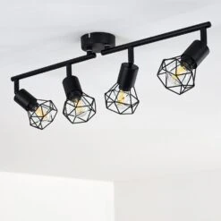 Baripada Deckenleuchte Schwarz, 4-flammig -Lampe Verkäufe baripada deckenleuchte h3326831 10