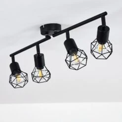 Baripada Deckenleuchte Schwarz, 4-flammig -Lampe Verkäufe baripada deckenleuchte h3326831 11
