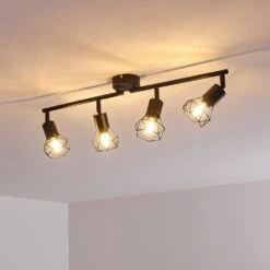 Baripada Deckenleuchte Schwarz, 4-flammig -Lampe Verkäufe baripada deckenleuchte h3326831 16