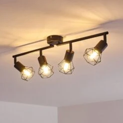 Baripada Deckenleuchte Schwarz, 4-flammig -Lampe Verkäufe baripada deckenleuchte h3326831 5