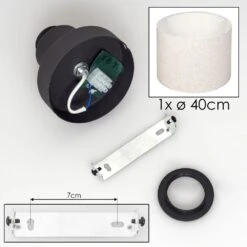 Bassagoda Deckenleuchte Glas 40 Cm Beige, Weiß, 1-flammig -Lampe Verkäufe bassagoda deckenleuchte glas 40 cm h3942895 4