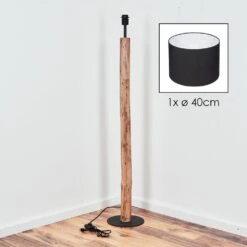 Bassagoda Stehleuchte 40 Cm Naturfarben, Schwarz, 1-flammig -Lampe Verkäufe bassagoda stehleuchte 40 cm h3967294 4