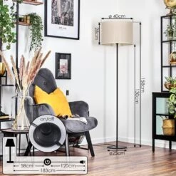 Bassagoda Stehleuchte Beige, 1-flammig -Lampe Verkäufe bassagoda stehleuchte h3784235 3