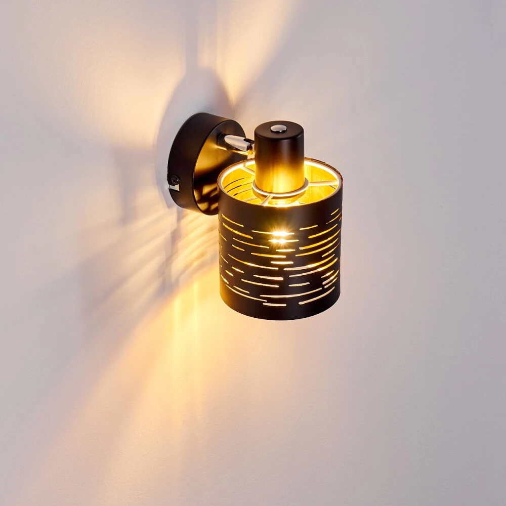 Bathinda Wandleuchte Schwarz, 1-flammig 15 Bathinda Wandleuchte Schwarz, 1-flammig – Bild 13