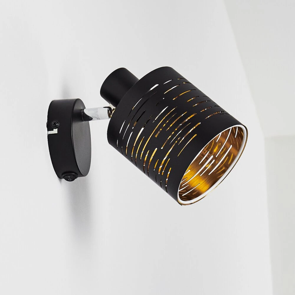 Bathinda Wandleuchte Schwarz, 1-flammig 10 Bathinda Wandleuchte Schwarz, 1-flammig – Bild 8