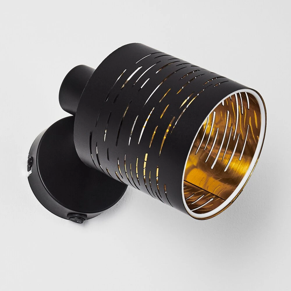 Bathinda Wandleuchte Schwarz, 1-flammig 12 Bathinda Wandleuchte Schwarz, 1-flammig – Bild 10