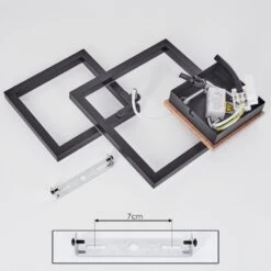 Bealo Deckenleuchte LED Braun, Holzoptik, 1-flammig -Lampe Verkäufe bealo deckenleuchte h3702109 4