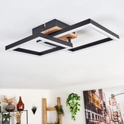 Bealo Deckenleuchte LED Braun, Holzoptik, 1-flammig -Lampe Verkäufe bealo deckenleuchte h3702109 9