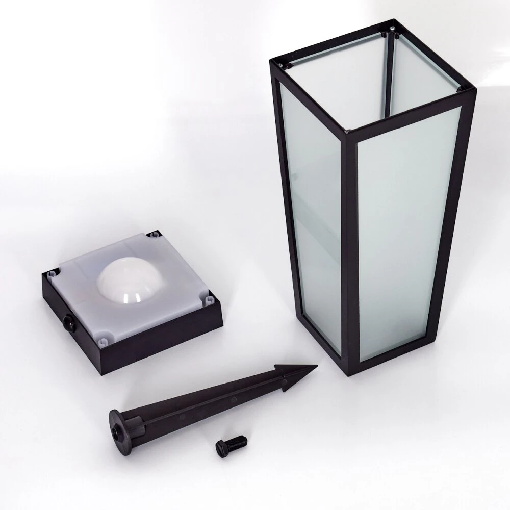 Begg Solar-Wegeleuchte LED Schwarz, 1-flammig, Bewegungsmelder, Farbwechsler 7 Begg Solar-Wegeleuchte LED Schwarz, 1-flammig, Bewegungsmelder, Farbwechsler – Bild 5