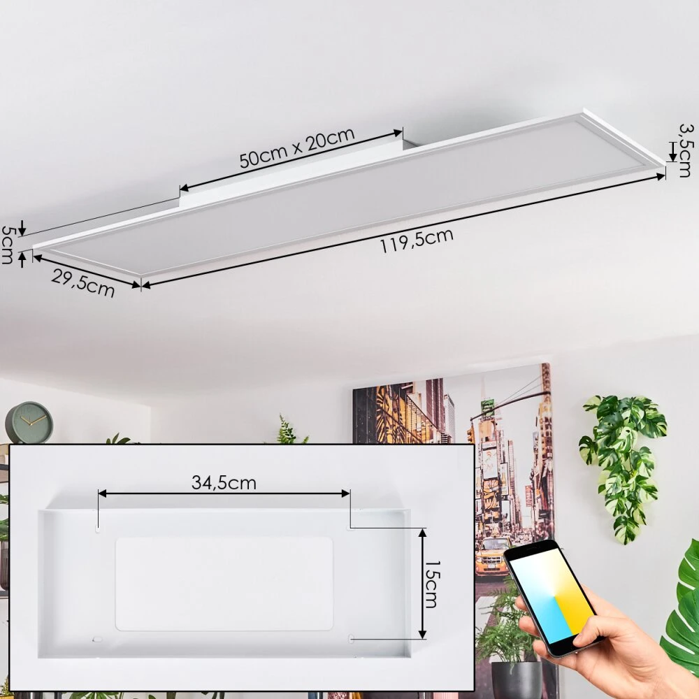 Belan Deckenpanel LED Weiß, 1-flammig 6 Belan Deckenpanel LED Weiß, 1-flammig – Bild 4