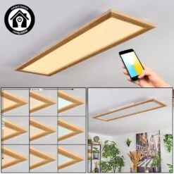 Belan Deckenpanel LED Naturfarben, Weiß, 1-flammig