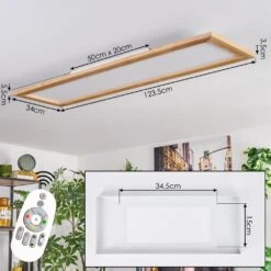 Belan Deckenpanel LED Naturfarben, Weiß, 1-flammig, Fernbedienung -Lampe Verkäufe belan deckenpanel h9030218 3