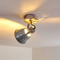 Berkeley Deckenleuchte Holz Hell, Verzinkt, 1-flammig -Lampe Verkäufe berkeley deckenleuchte h3325377 10